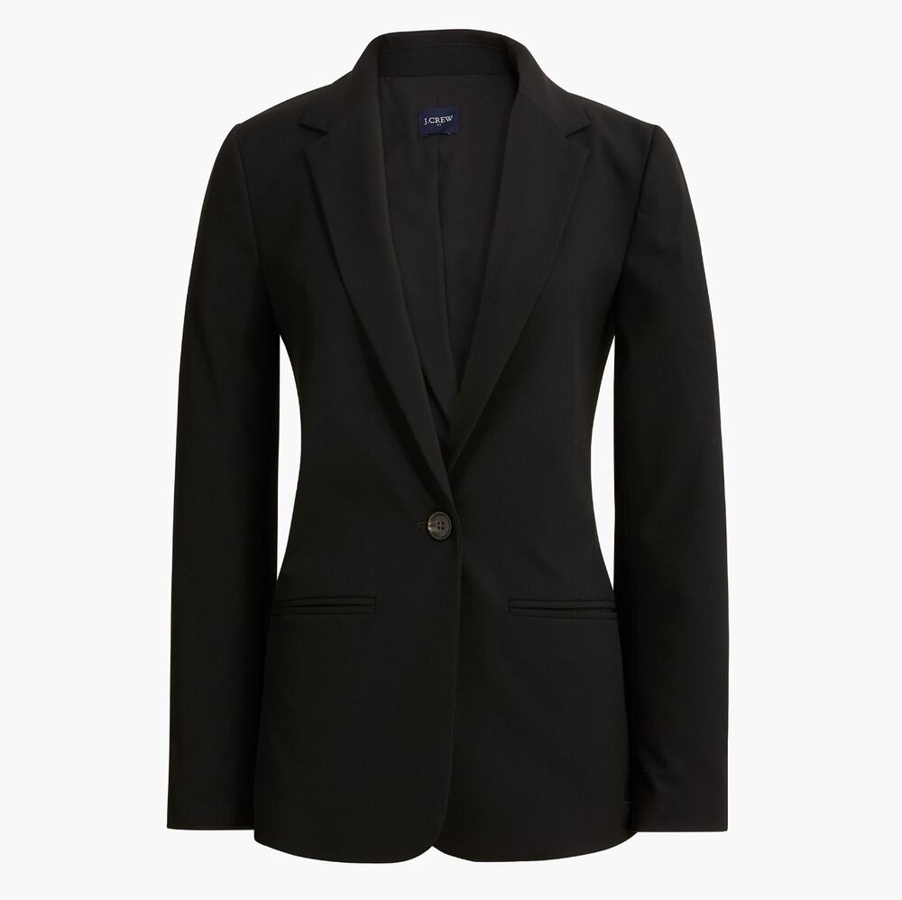 J. CREW Oversized One-Button Blazer Black Sz 20 $228 {3J13}